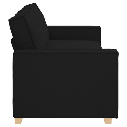Divano a 3 posti Nero 220x78x84 cm Tessuto | homemem39