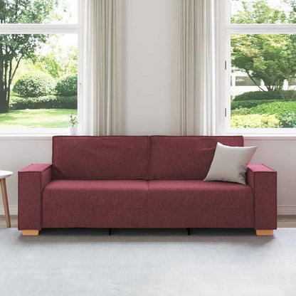 Divano a 3 posti rosso vino 180 cm in tessuto | homemem39