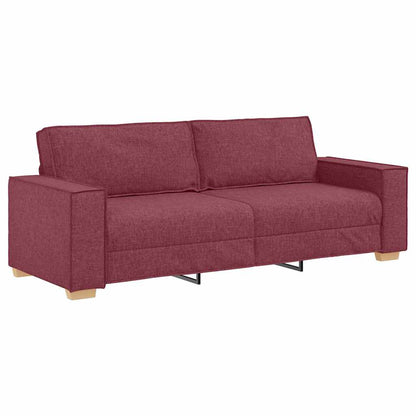 Divano a 3 posti rosso vino 180 cm in tessuto | homemem39