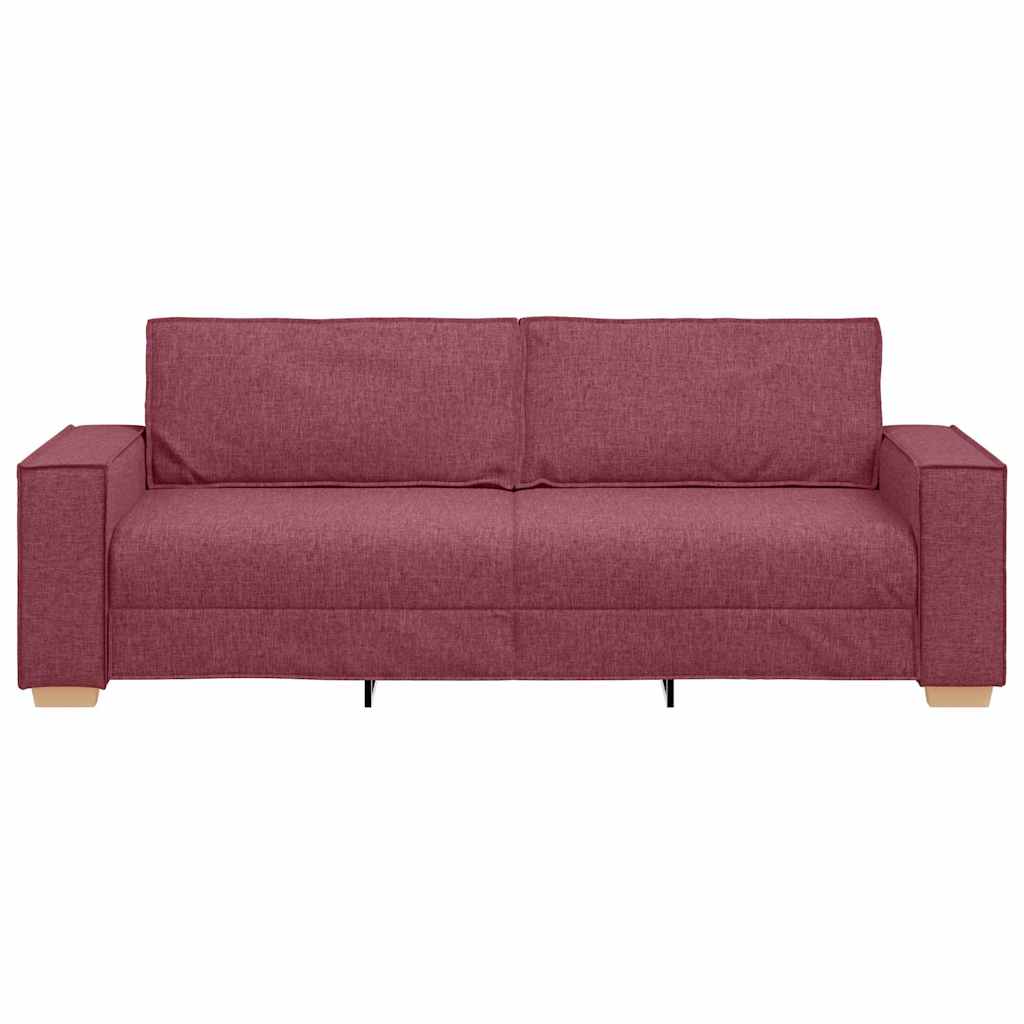 Divano a 3 posti rosso vino 180 cm in tessuto | homemem39