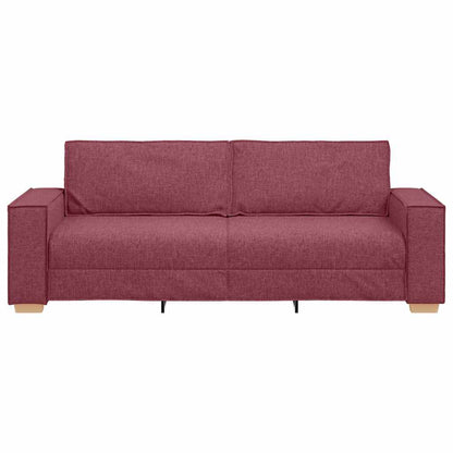 Divano a 3 posti rosso vino 180 cm in tessuto | homemem39