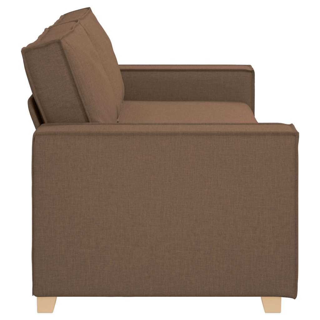 Divano a 3 posti Marrone 180 cm Tessuto | homemem39