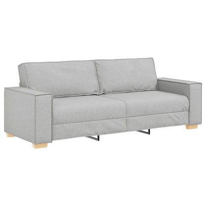 Divano a 3 posti Grigio Nuvola 220x78x84 cm in Tessuto | homemem39