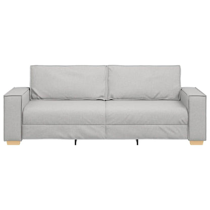 Divano a 3 posti Grigio Nuvola 220x78x84 cm in Tessuto | homemem39