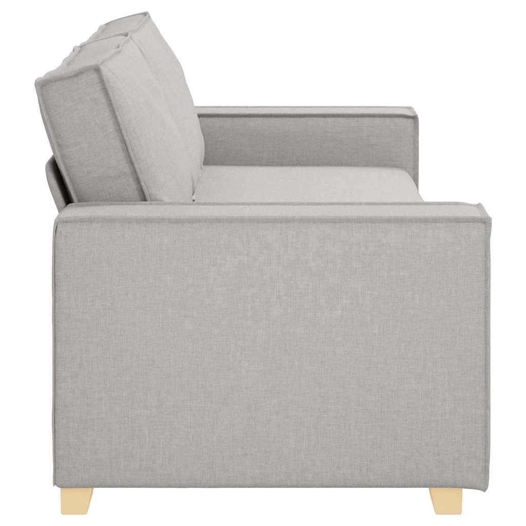 Divano a 3 posti Grigio Nuvola 220x78x84 cm in Tessuto | homemem39