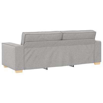 Divano a 3 posti Grigio Nuvola 220x78x84 cm in Tessuto