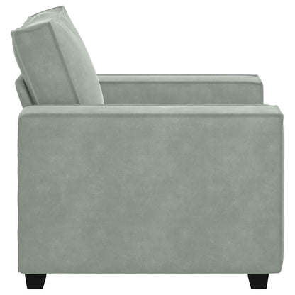 Divano Sedia Grigio Chiaro 100x78x84 cm Velluto | homemem39