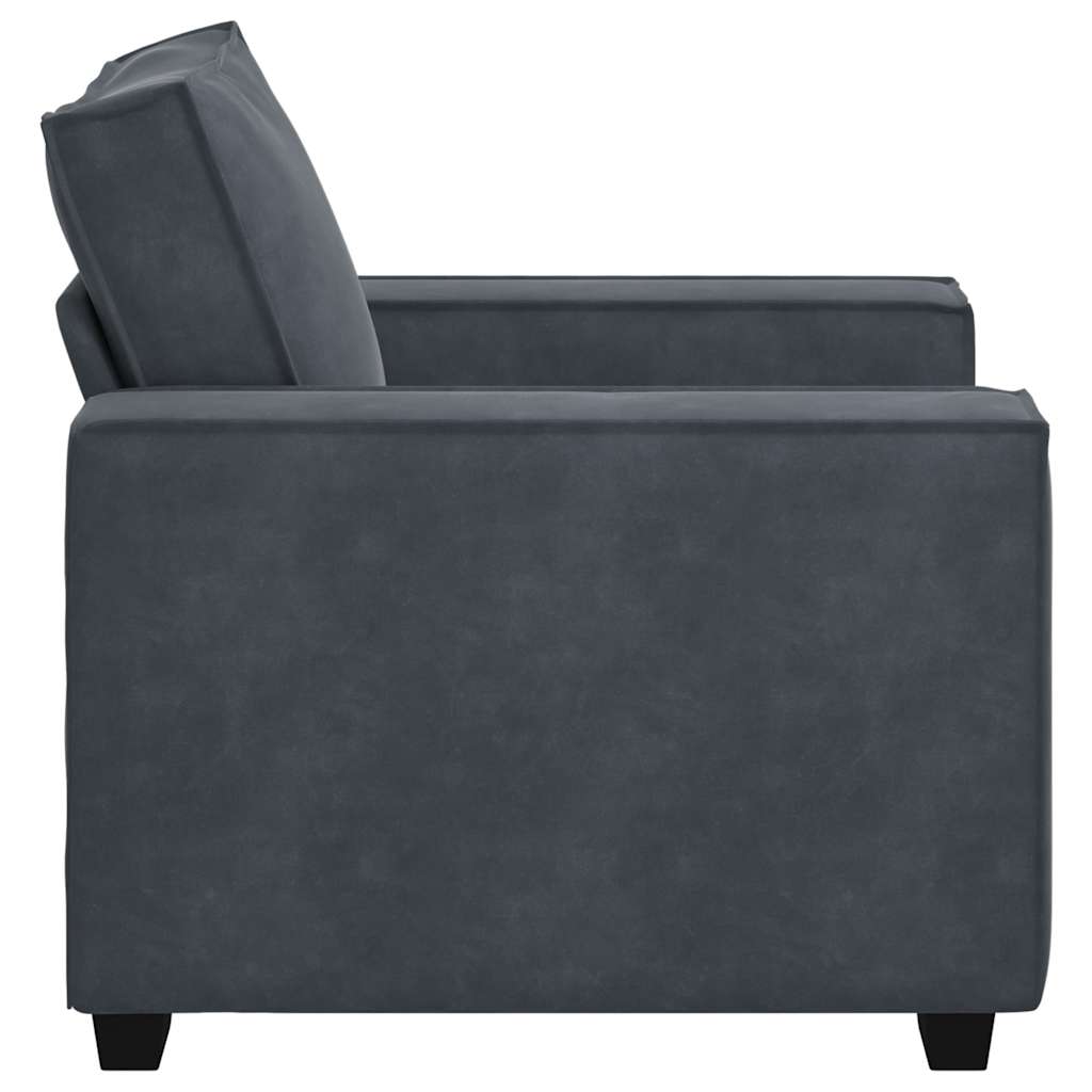 Divano Sedia Grigio Scuro 100x78x84 cm Velluto | homemem39