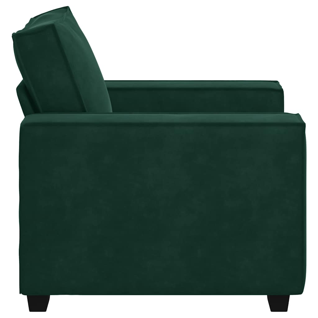 Divano Sedia Verde Scuro 100x78x84 cm Velluto | homemem39