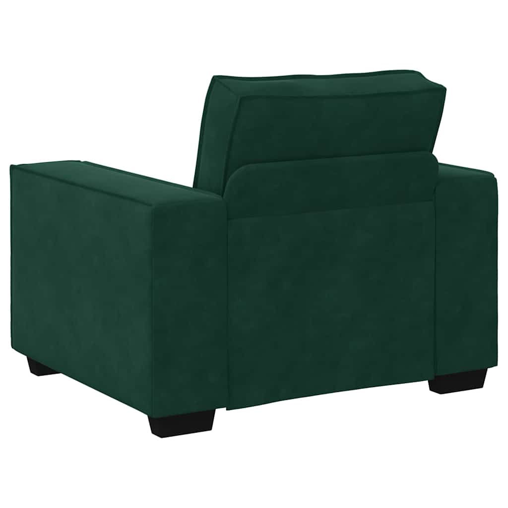 Divano Sedia Verde Scuro 100x78x84 cm Velluto | homemem39