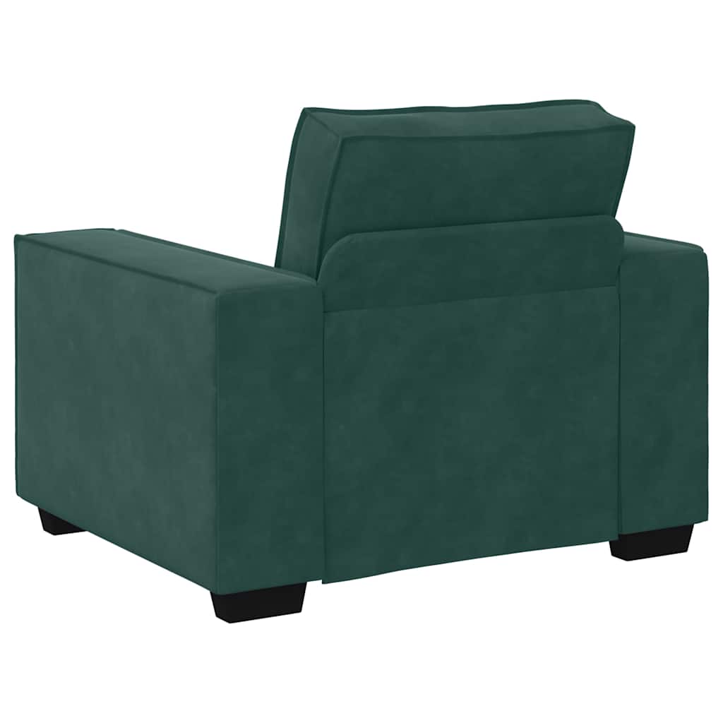 Divano Sedia Verde Scuro 60 cm Velluto - homemem39
