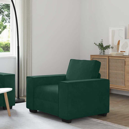 Divano Sedia Verde Scuro 100x78x84 cm Velluto | homemem39