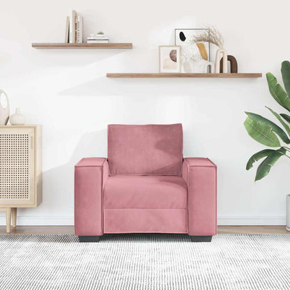Divano Sedia Rosa 100x78x84 cm Velluto | homemem39
