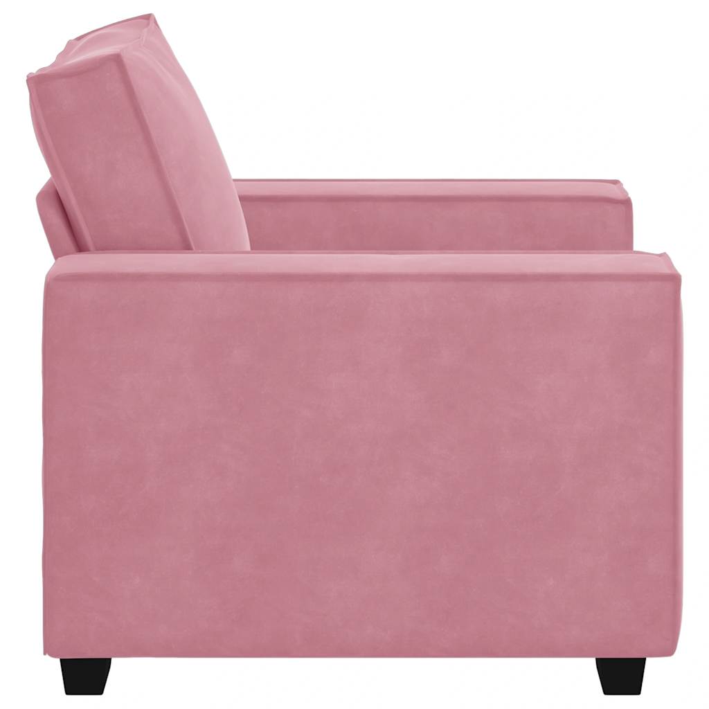 Divano Sedia Rosa 100x78x84 cm Velluto | homemem39