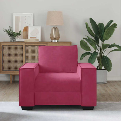 Divano Sedia Rosso Vino 60 cm Velluto - homemem39