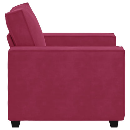 Divano Sedia Rosso Vino 60 cm Velluto - homemem39