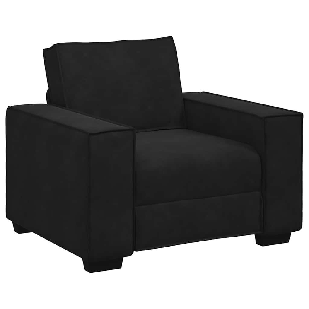 Divano Sedia Nero 100x78x84 cm Velluto | homemem39