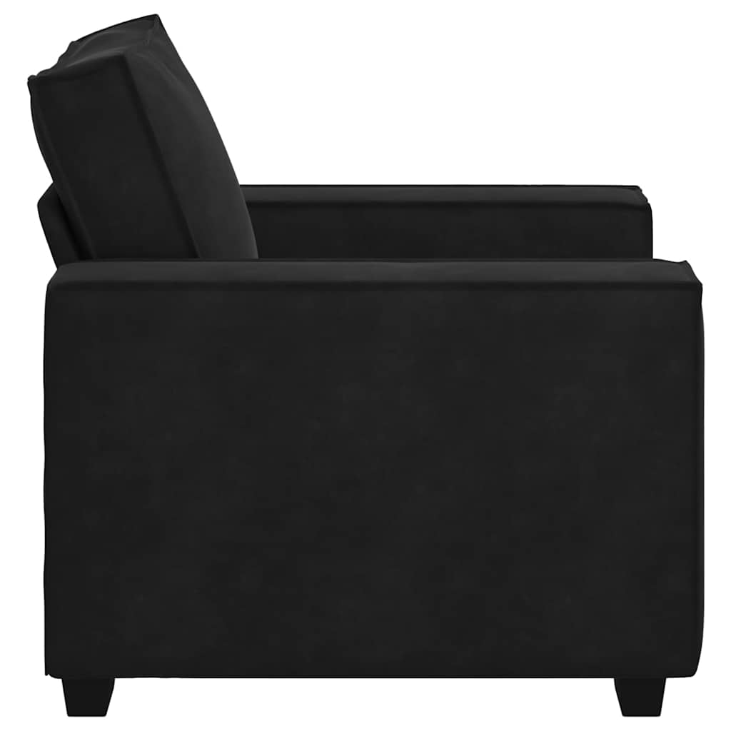 Divano Sedia Nero 100x78x84 cm Velluto | homemem39