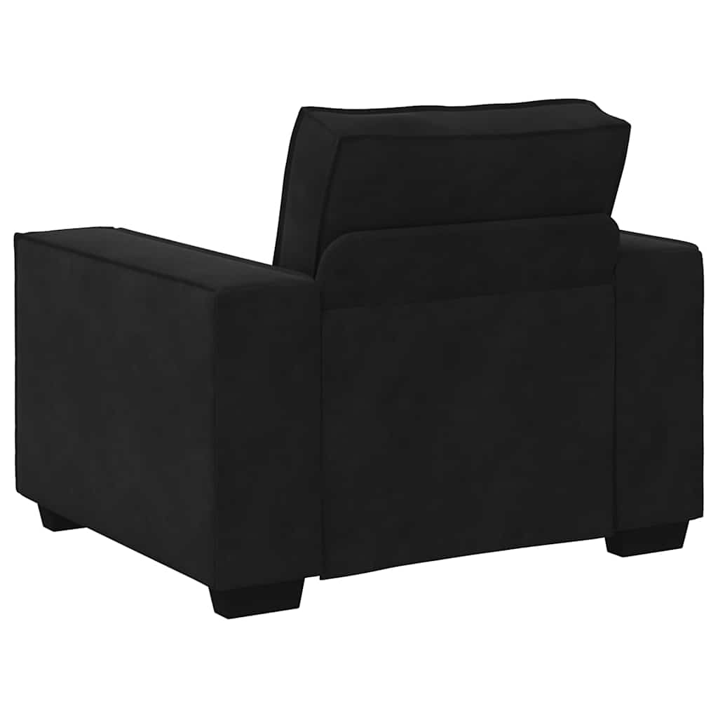 Divano Sedia Nero 100x78x84 cm Velluto | homemem39