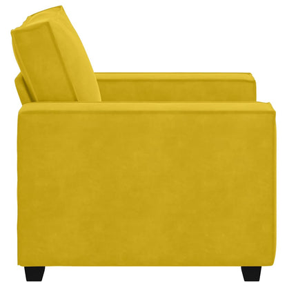 Divano Sedia Giallo 100x78x84 cm Velluto | homemem39