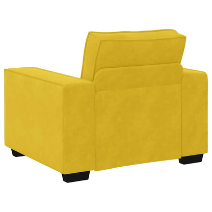 Divano Sedia Giallo 100x78x84 cm Velluto | homemem39