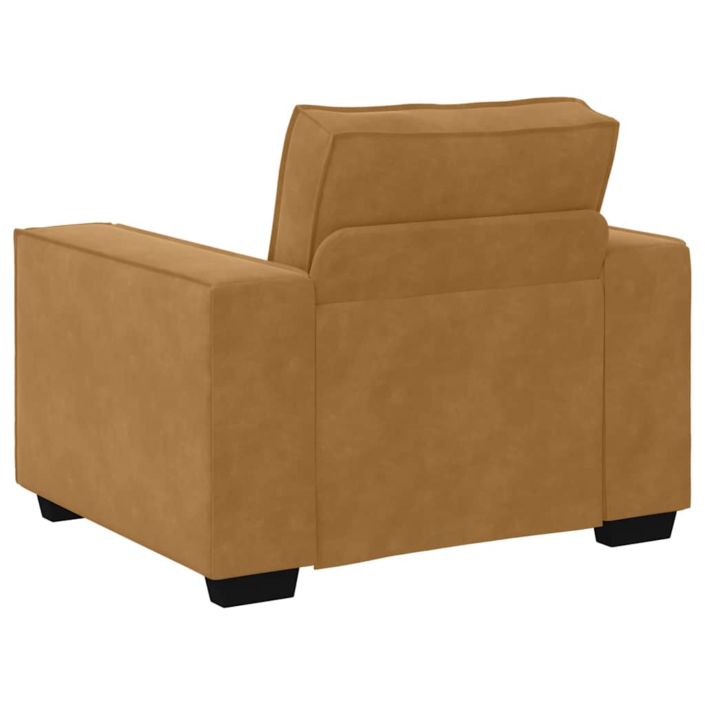 Divano Sedia Marrone 100x78x84 cm Velluto | homemem39