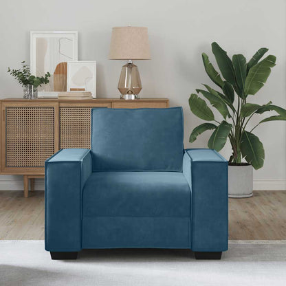 Divano Sedia Blu 100x78x84 cm Velluto | homemem39