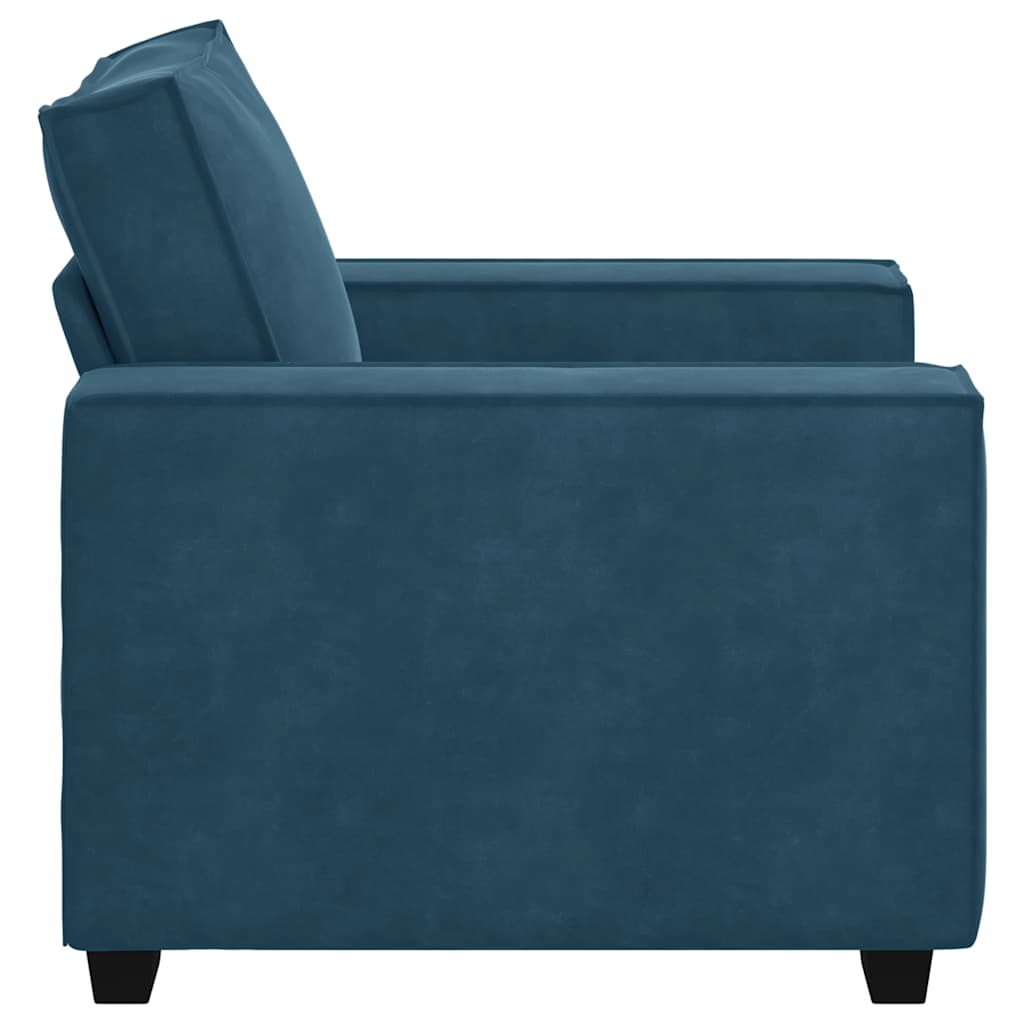 Divano Sedia Blu 100x78x84 cm Velluto | homemem39