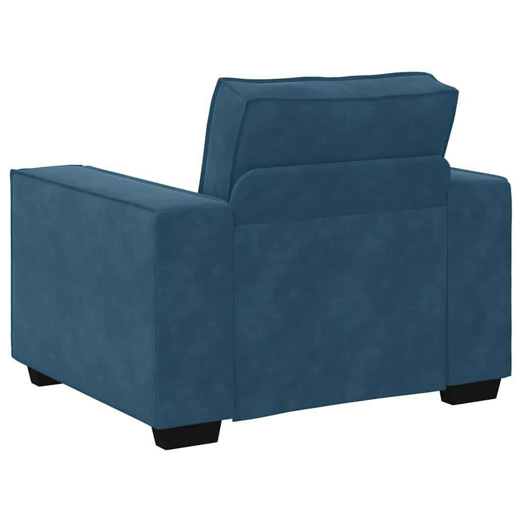 Divano Sedia Blu 100x78x84 cm Velluto | homemem39