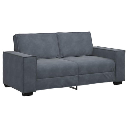Divano a 2 Posti grigio scuro180x78x84 cm in Velluto | homemem39