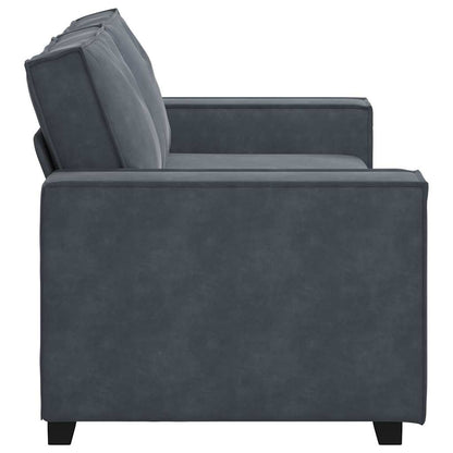 Divano a 2 Posti grigio scuro180x78x84 cm in Velluto | homemem39