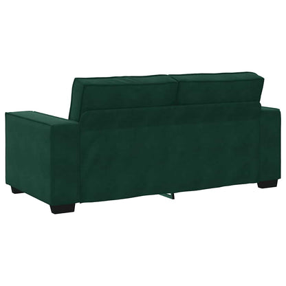 Divano a 2 Posti Verde Scuro 180x78x84 cm in Velluto | homemem39