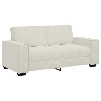 Divano a 2 Posti crema 180x78x84 cm in Velluto | homemem39