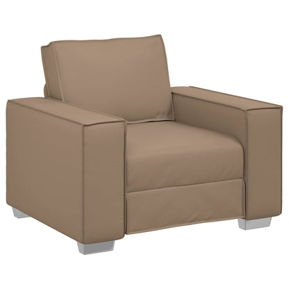 Poltrona Sofa Cappuccino 100 cm Pelle Sintetica | homemem39