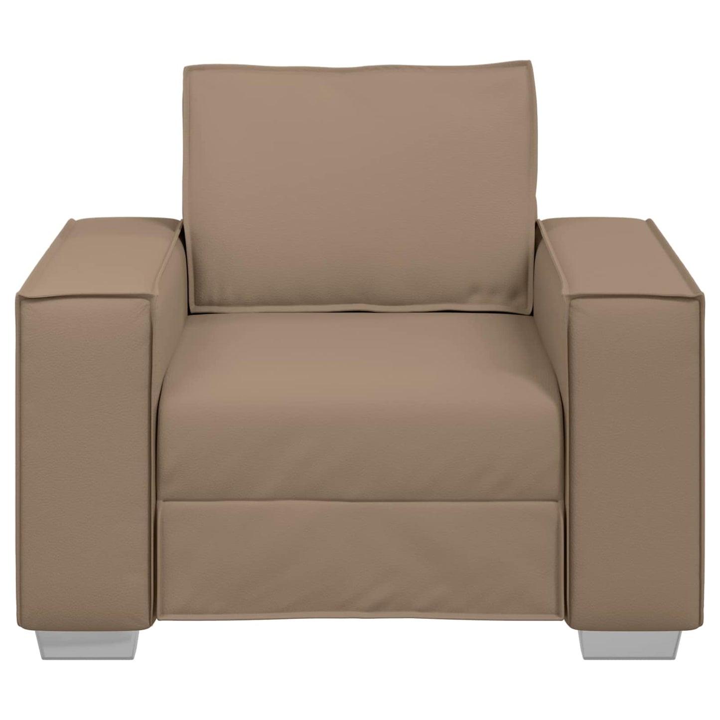 Poltrona Sofa Cappuccino 100 cm Pelle Sintetica | homemem39