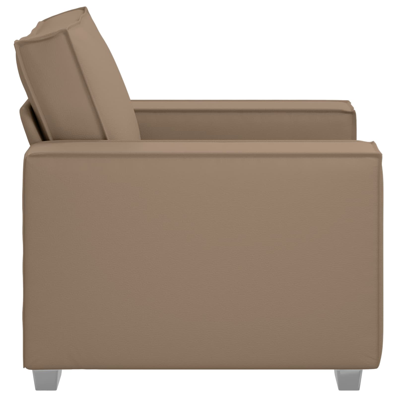 Poltrona Sofa Cappuccino 100 cm Pelle Sintetica | homemem39