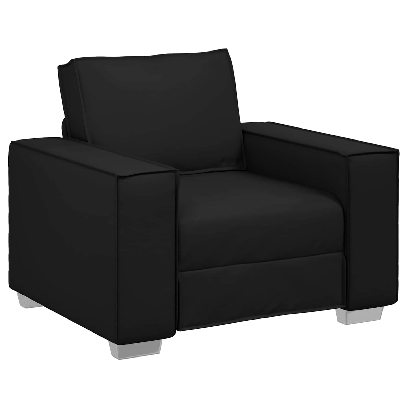 Poltrona Sofa Nero 100 cm Pelle Sintetica | homemem39