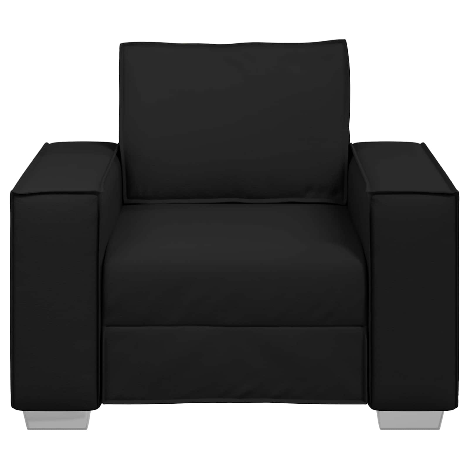 Poltrona Sofa Nero 100 cm Pelle Sintetica | homemem39