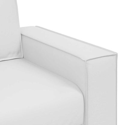 Poltrona Sofa Bianco 100 cm Pelle Sintetica | homemem39
