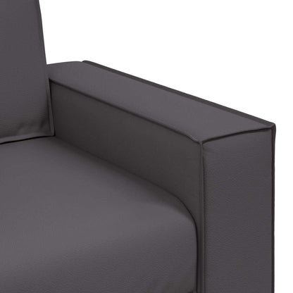 Divano a due posti Grigio 160 cm Pelle Sintetica | homemem39