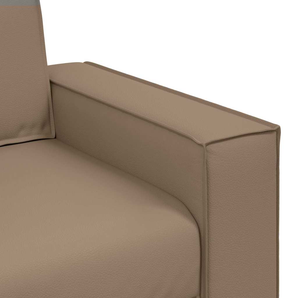 Divano a due posti Cappuccino 160 cm Pelle Sintetica | homemem39