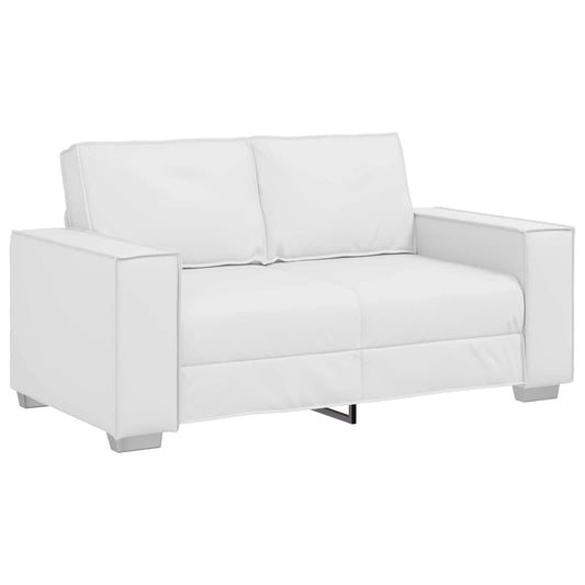 Divano a due posti Bianco 160 cm Pelle Sintetica | homemem39