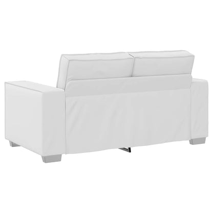 Divano a due posti Bianco 160 cm Pelle Sintetica | homemem39
