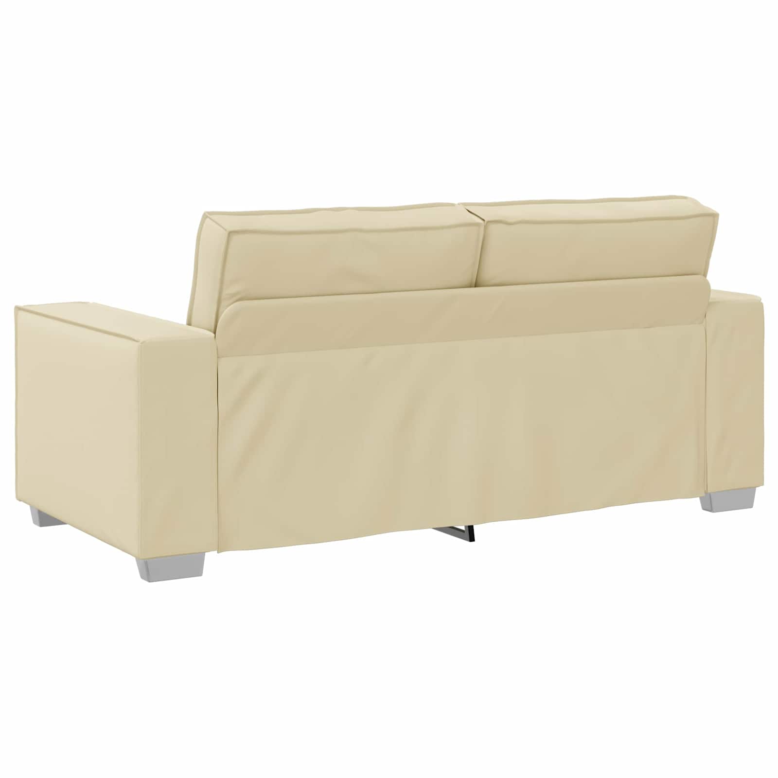 Divano a due posti Crema 180 cm Pelle Sintetica | homemem39