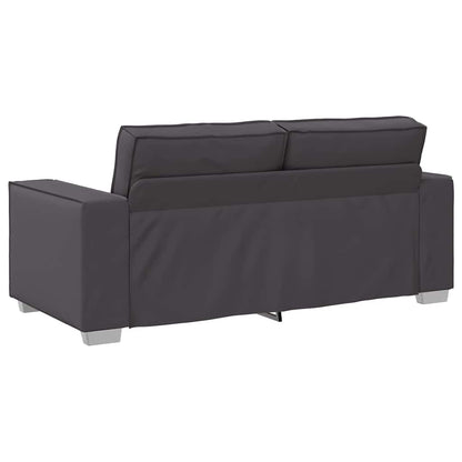 Divano a due posti Grigio 180 cm Pelle Sintetica | homemem39