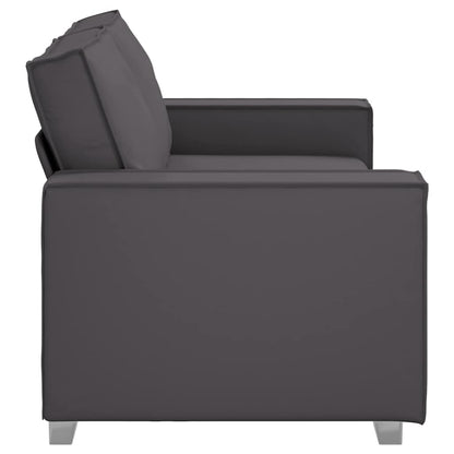 Divano a due posti Grigio 180 cm Pelle Sintetica | homemem39