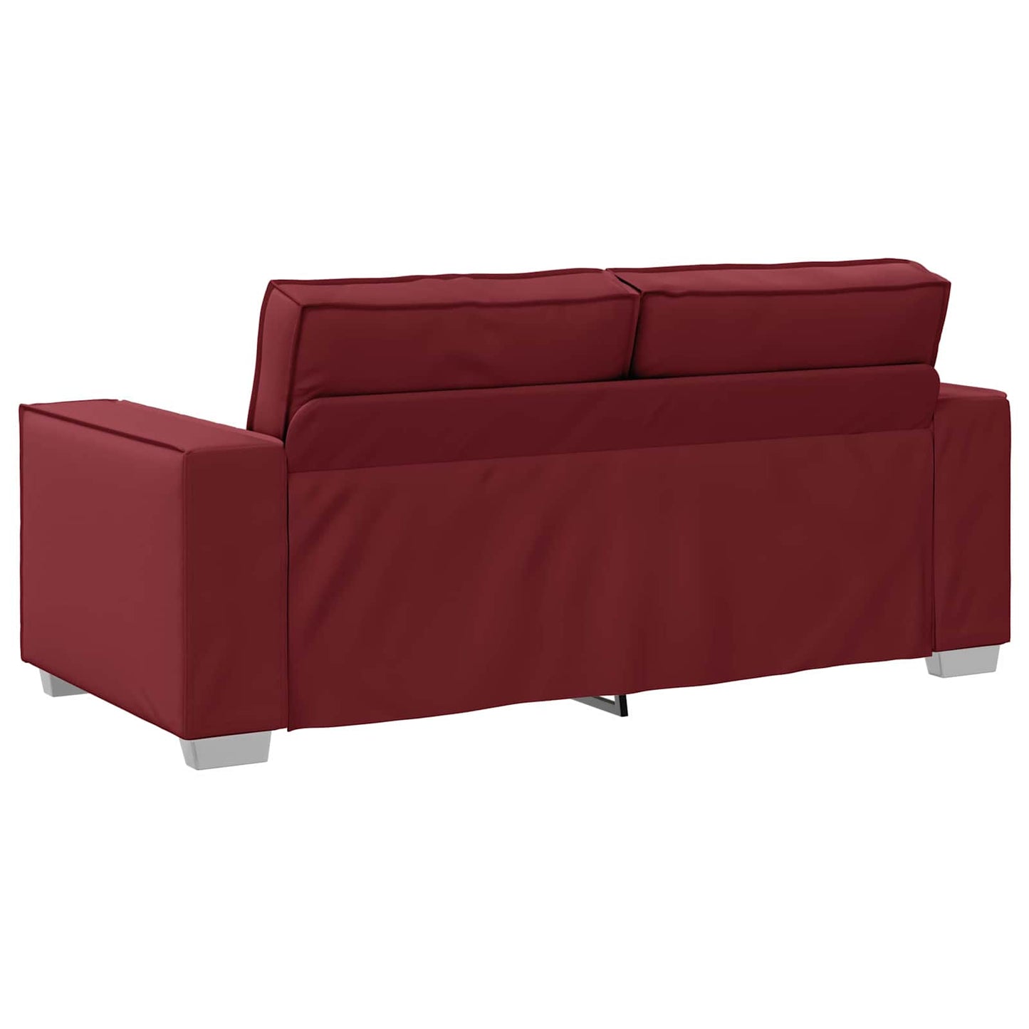 Divano a due posti Rosso Vino 180 cm Pelle Sintetica | homemem39