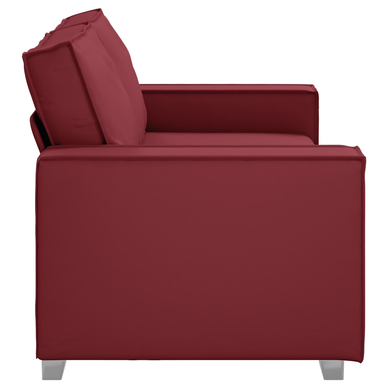 Divano a due posti Rosso Vino 180 cm Pelle Sintetica | homemem39