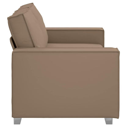 Divano a due posti Cappuccino 180 cm Pelle Sintetica