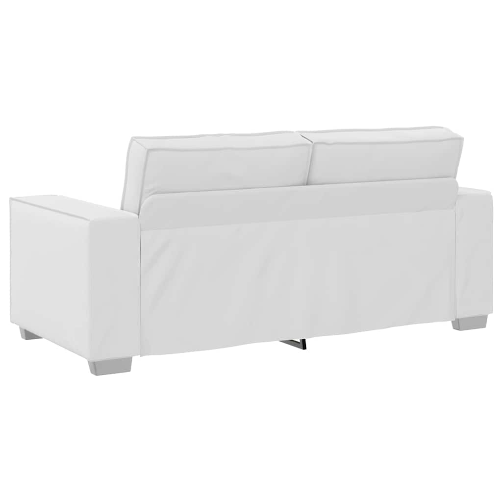 Divano a due posti Bianco 180 cm Pelle Sintetica | homemem39